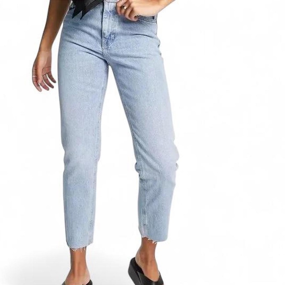 Topshop Light Blue Ankle Jeans